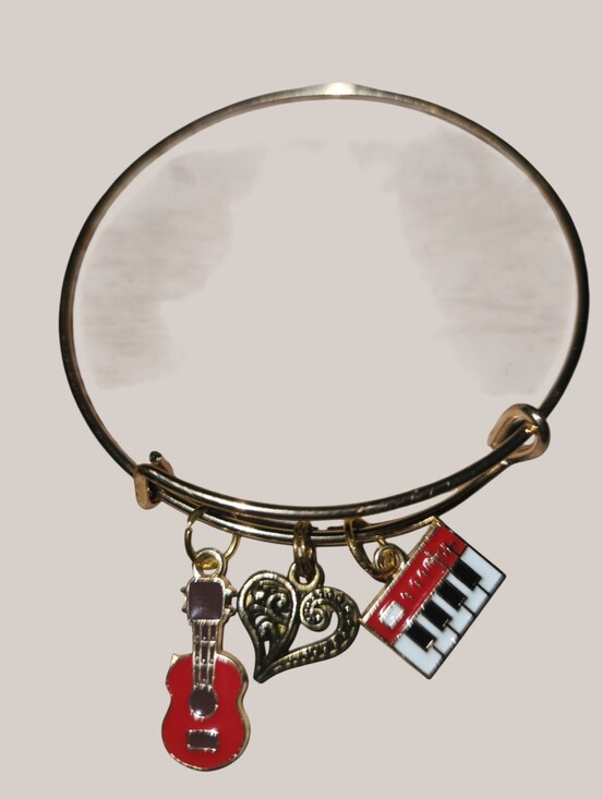 Jewelry - Handmade Charm Bracelets -"For The Love Of Music" By 12 y.o. Artist Layla